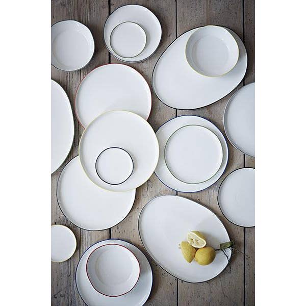 Canvas Home - Wholesale Dinner Plate - Set/4 Abbesses Small Plate - Gold Rim