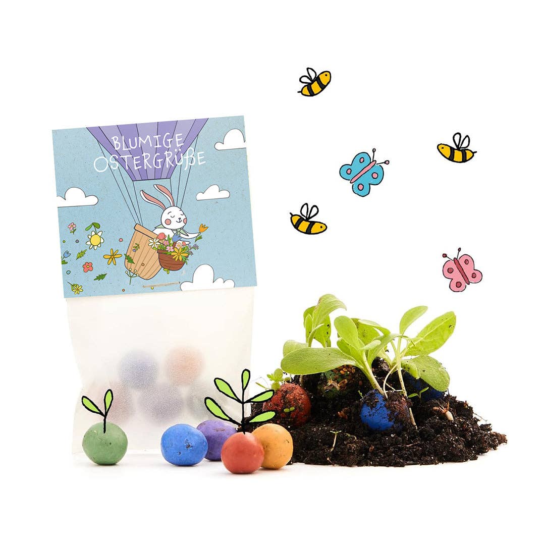 TDJ Stadtgärtner GmbH - Wholesale Plant Seeds - 5 flower marbles in a glassine bag - Floral Easter greetings1