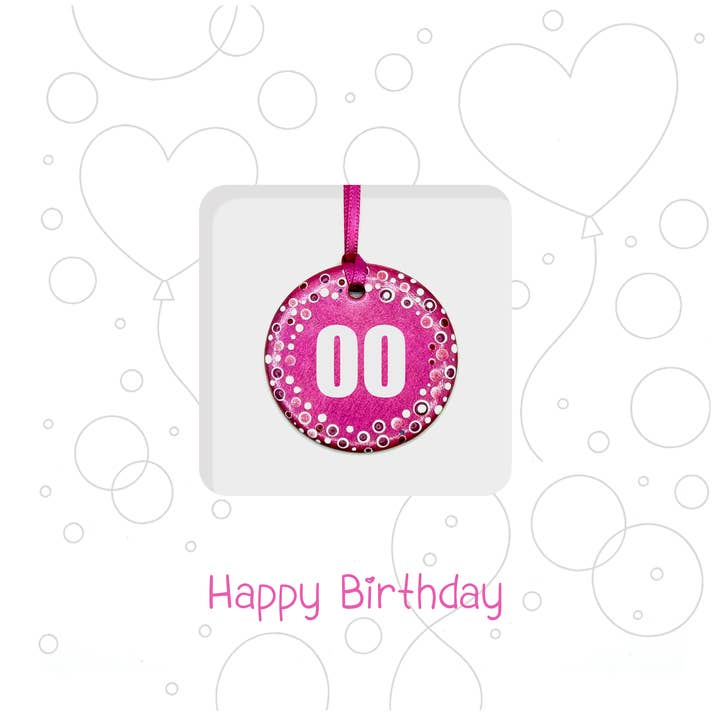 Globo Rosa de Cumpleaños (Personalizado) para venta al por mayor de Jellydots