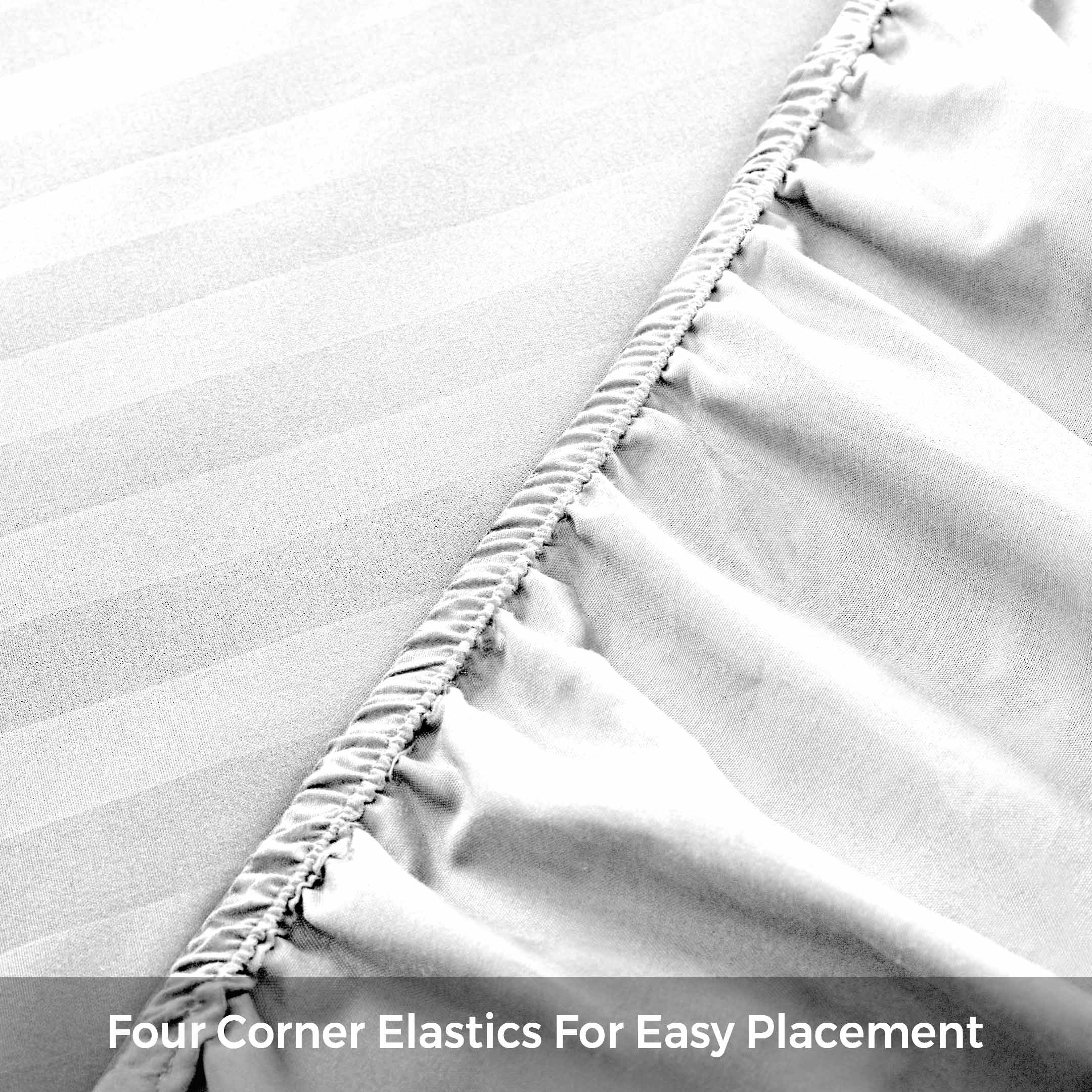 Cotton Passion - Wholesale Fitted Sheet - Satin Stripe Deep Pocket Fitted Sheets Deep Up to 25cm27