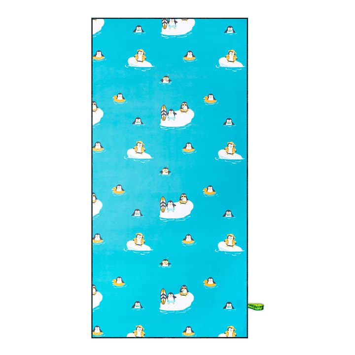 KYLIE CRAZY - Venta al por mayor Toallas de playa - Toalla Microfibra PINGUINO, divertida toalla de baño 70x140