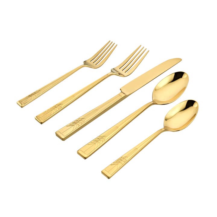 Ricci Argentieri - Wholesale Cutlery set - Frank Lloyd Wright 18/10 Tree of Life 20 Piece Flatware Set1