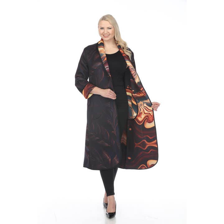Long Coat Agate Plus Size for wholesale by Fenya V.