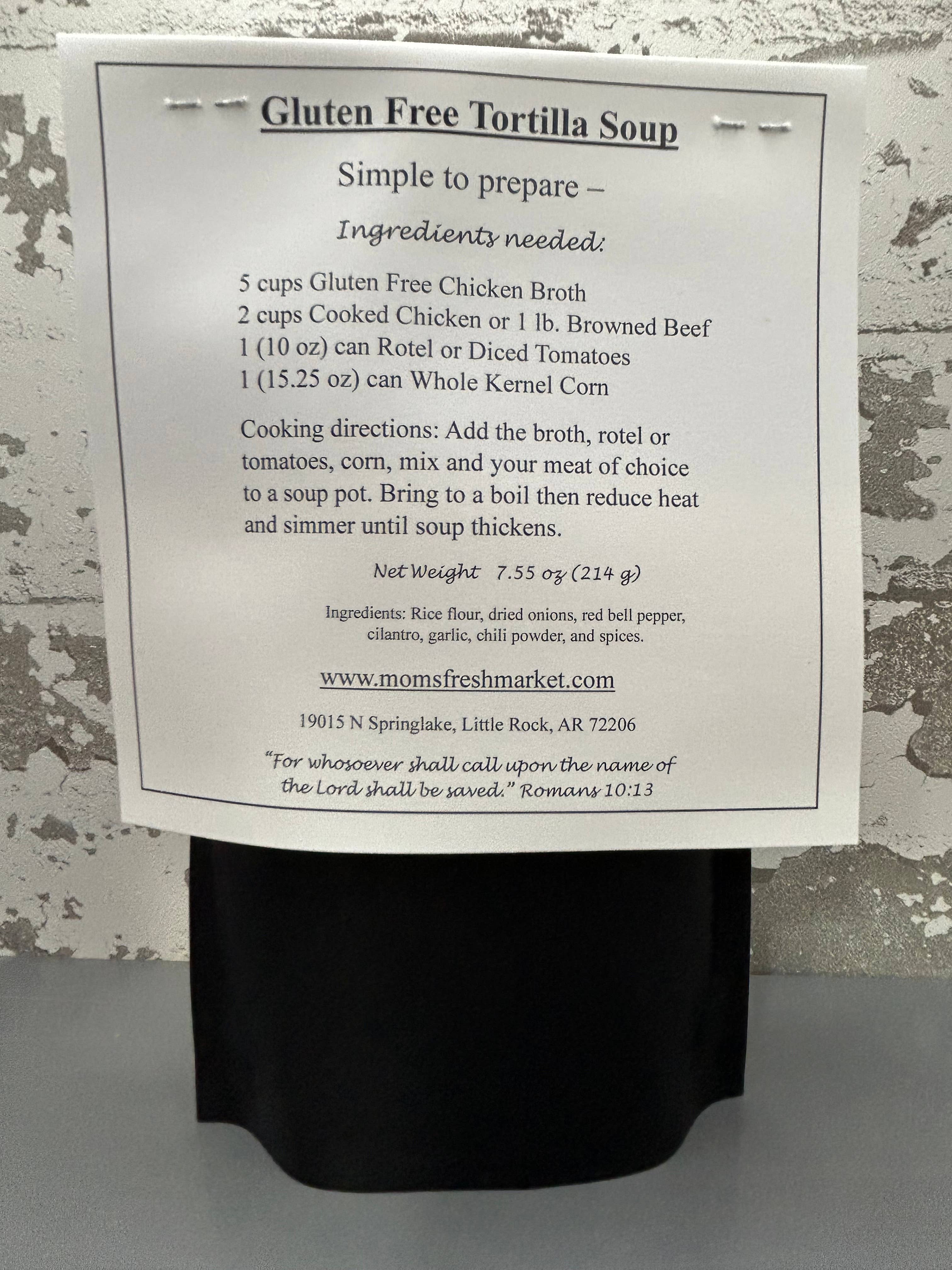 Mom's Market LLC - Wholesale Soup - Gluten Free Tortilla Soup1