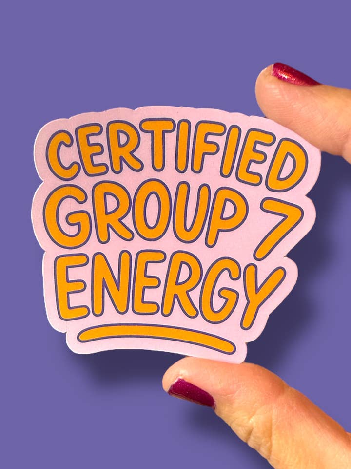 Group 7 TikTok Trend Vinyl Sticker | Trending Social Media for wholesale by Tiny Baker Creations