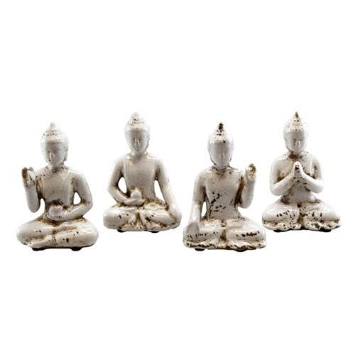 Buddha Mudra Statues Asst 4Pc Set - JC101 for wholesale by World Buyers