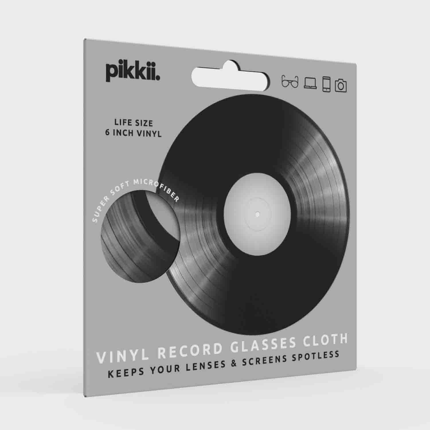 Pikkii USA - Wholesale Lens Cleaner - 6" Vinyl Record Lens Cloth | Microfiber Gift for Music Fans1