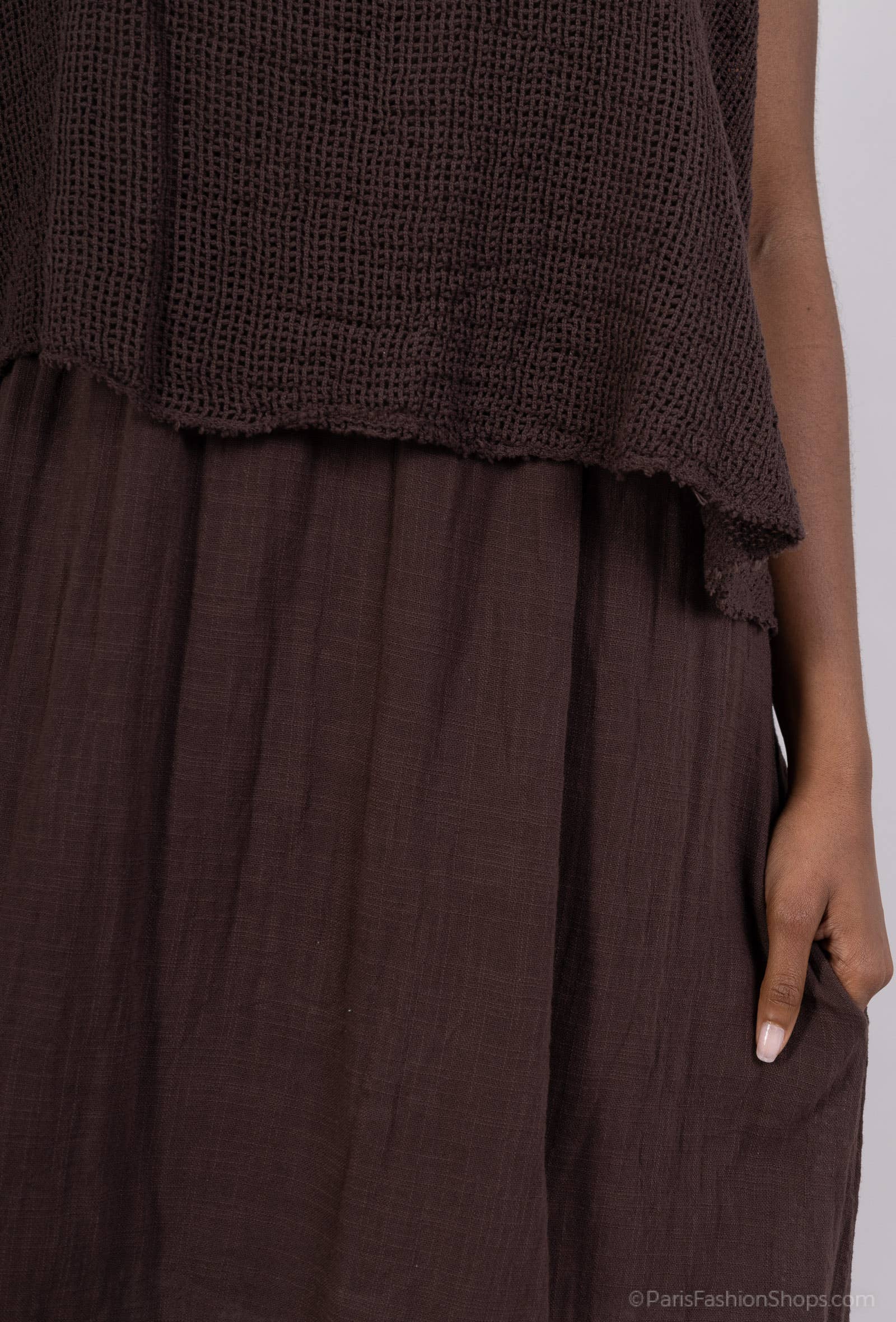 Shyloh – Engroshandel Kjole - Dame – Kjole i to materialer af bomuld 304964