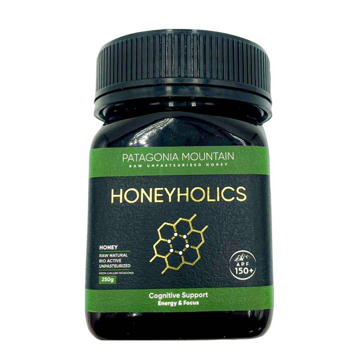 Honeyholics - Venta al por mayor Miel - Miel Bioactiva Cruda Patagonia Mountain 150 APF