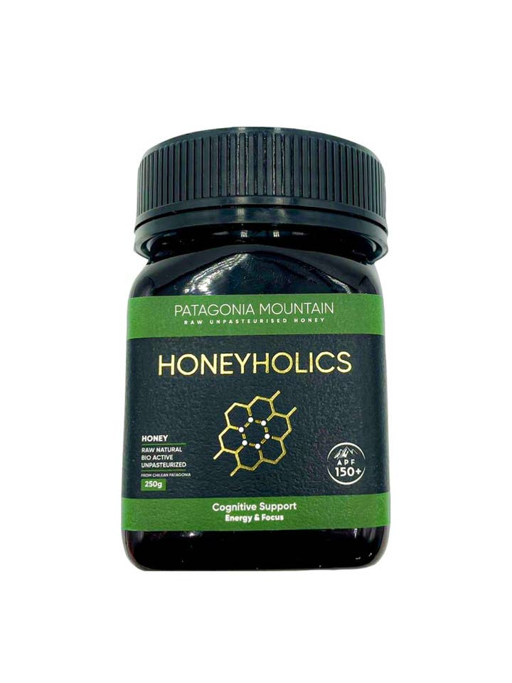 Patagonia Mountain Raw Bioactive Honey 150 APF for wholesale by Honeyholics