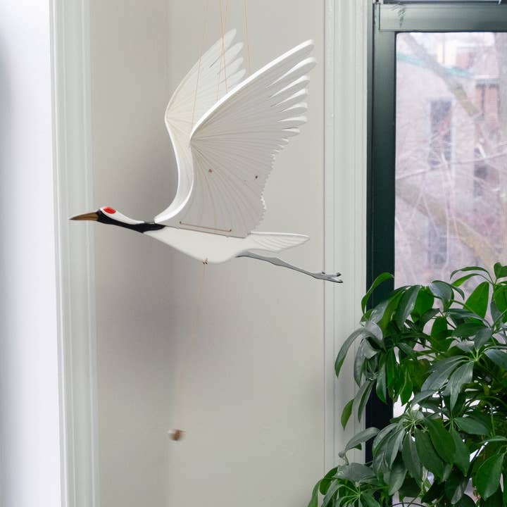 Tulia's Artisan Gallery - Wholesale Mobile - Crane Flying Bird Mobile6