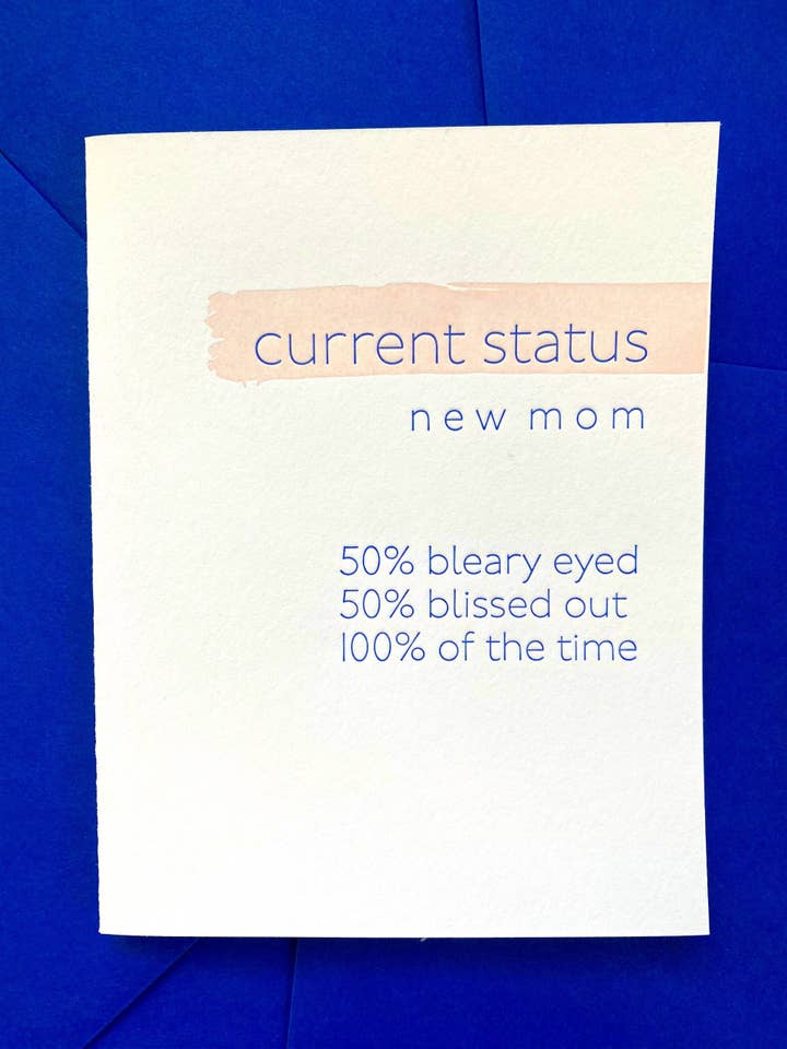 Nuværende status: Ny mor for engroshandel hos jill.cate letterpress