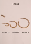 Waekura - Wholesale Hoop Earrings - Narcissus XS Earrings2