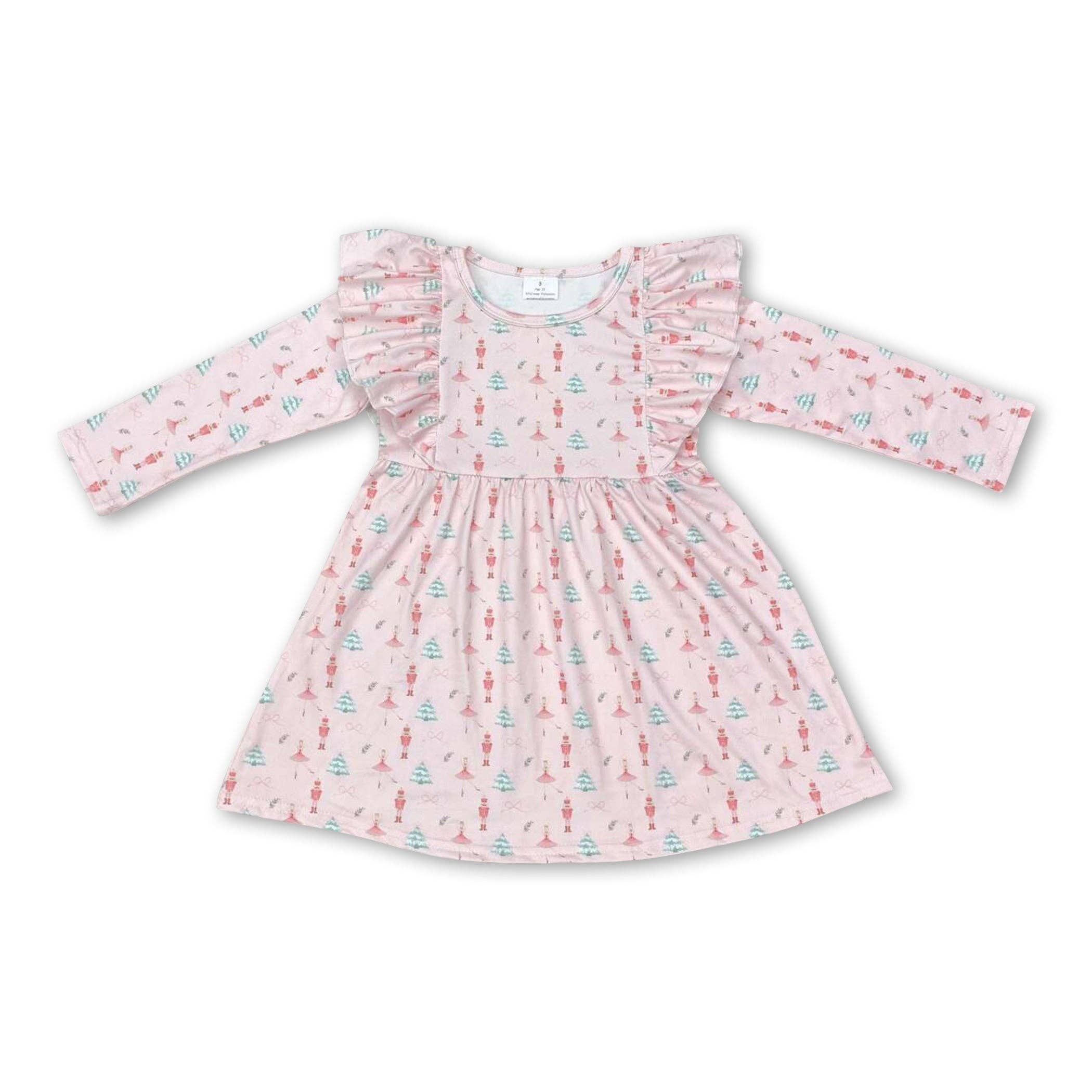 Yawoo Garments - Vente Robe – enfant - Robes de ballet à manches longues pour enfants et filles avec arbre de Noël0