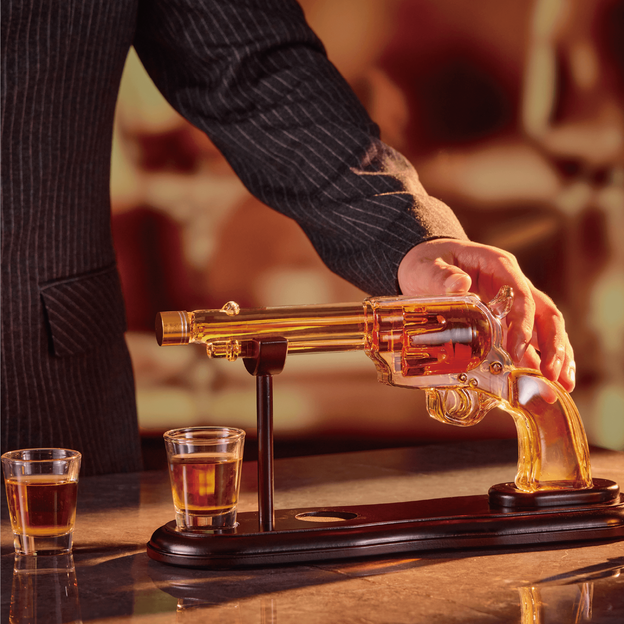 CRAFTGEN - Wholesale Decanter - Gun Whiskey Decanter Set - Gifts for Men Dad Husband6