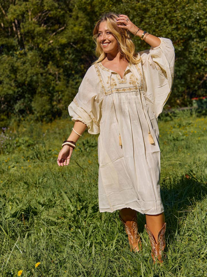 Bahamas Dress Aari Lurex for wholesale by Naudic