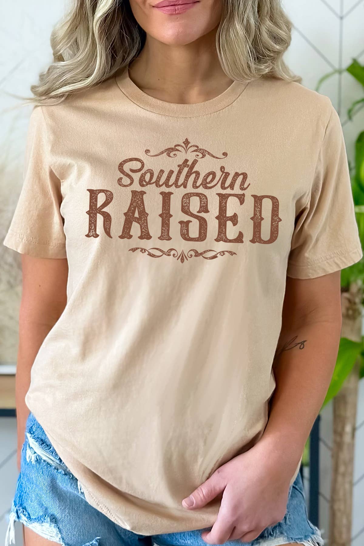 BouTeeQue Closet - Wholesale Screen Printed T-Shirt - Women's - BT1957 t Southern Raised5