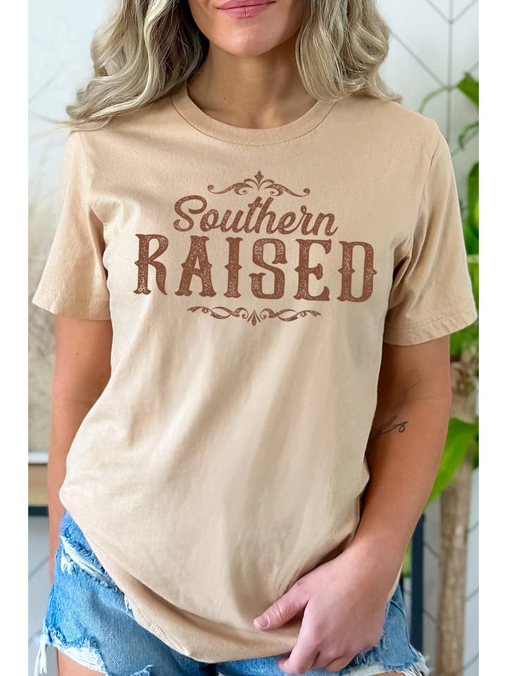 BouTeeQue Closet - Wholesale Screen Printed T-Shirt - Women's - BT1957 t Southern Raised5