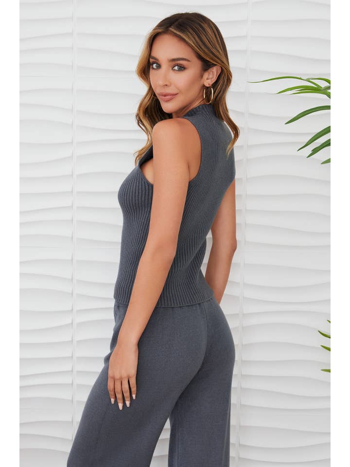 MILIO MILANO - Vente Haut en maille â femme - COQUILLE CĂTELĂE EN VISCOSE SANS MANCHES (330117/37715)31