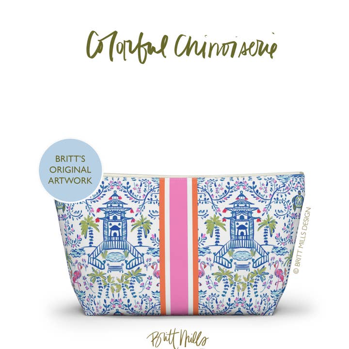 Britt Mills Mahjong Tile Pouch for wholesale by Britt Mills Design