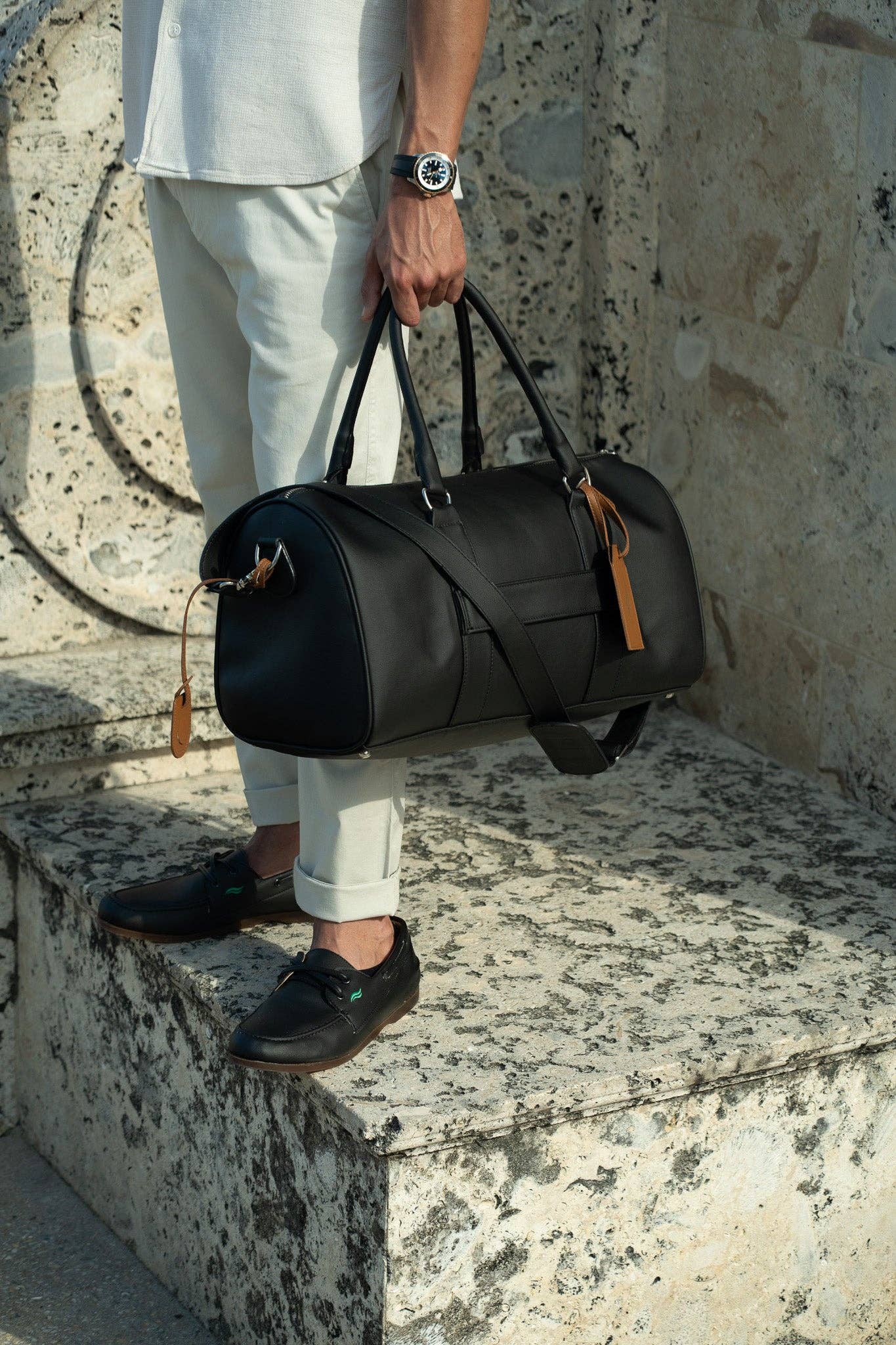 Boatman - Wholesale Weekender Bag - Unisex - THE WEEKENDER - CACTUS LEATHER4