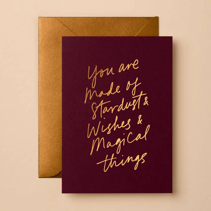 Friendship Greeting Card | Luxury Foil Design for wholesale by Gabrielle & Celine Greeting Cards USA