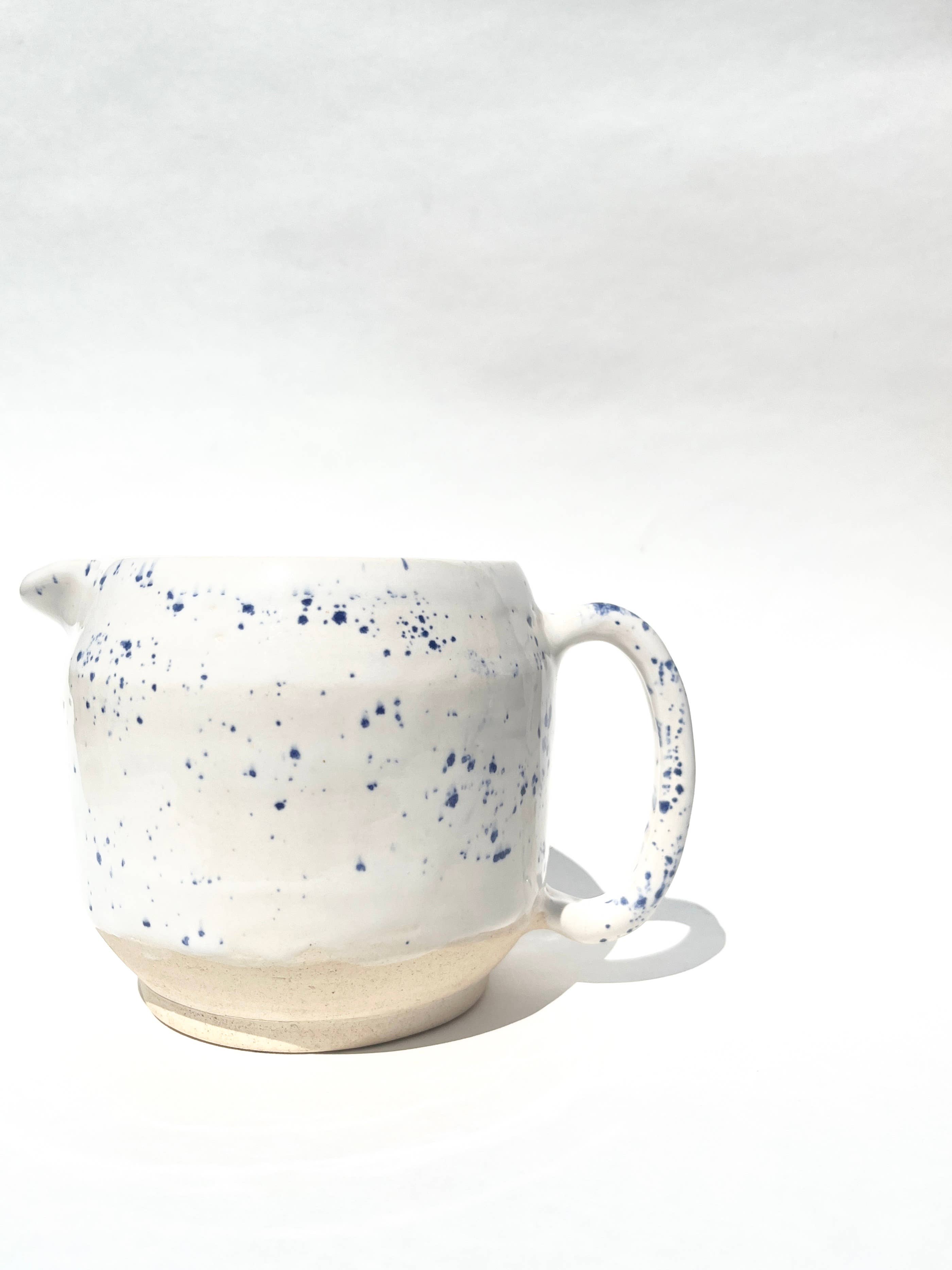 Ninth House Goods - Wholesale Pitcher - Blue Splatterware Pitcher0