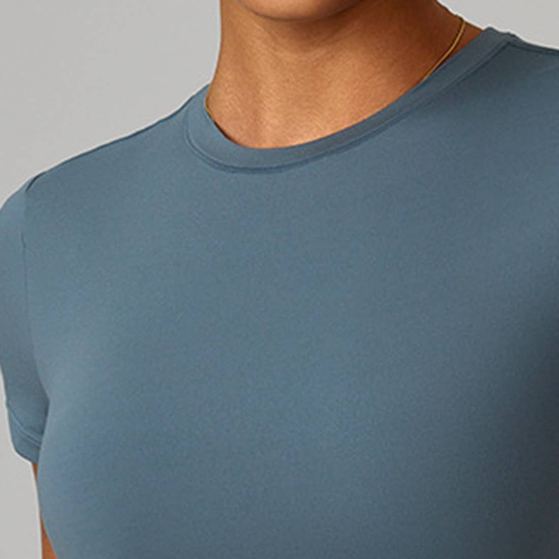 Sodalemon - Wholesale Athletic Top - Women's - Women Slim-Fit Quick-Dry Round-Neck Yoga T-Shirt14