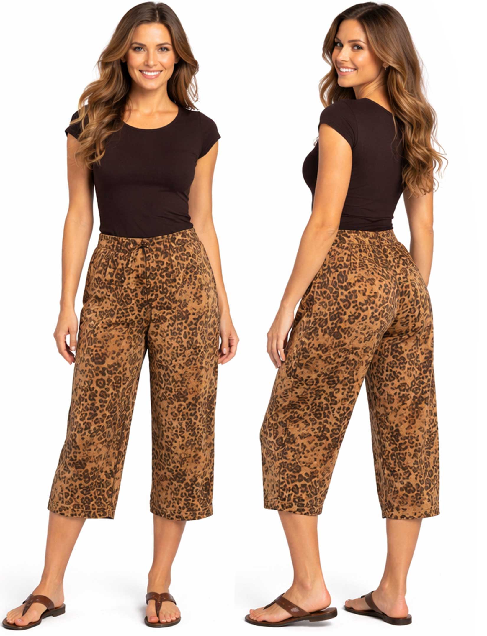 The Magic Scarf Company - Wholesale Pants - Women's - 1248 - Slinky TravelWear Capris1
