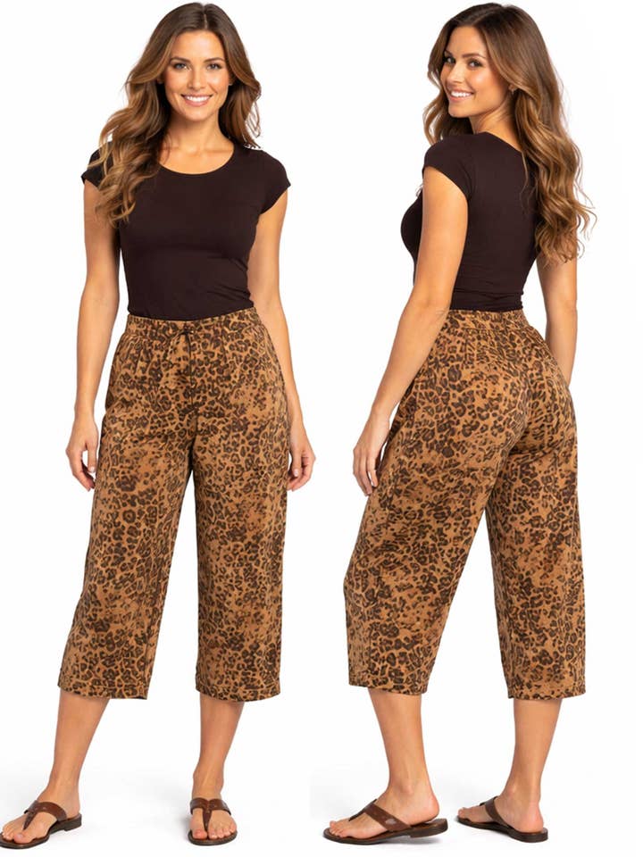 The Magic Scarf Company - Wholesale Pants - Women's - 1248 - Slinky TravelWear Capris1