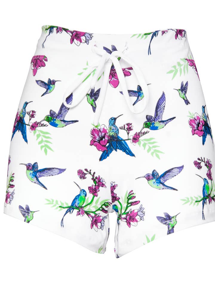 Amanda Blu - Wholesale Sleepwear Bottom - Women's - Hummingbird Pajama Shorts | Calm Morning PJ Bottoms