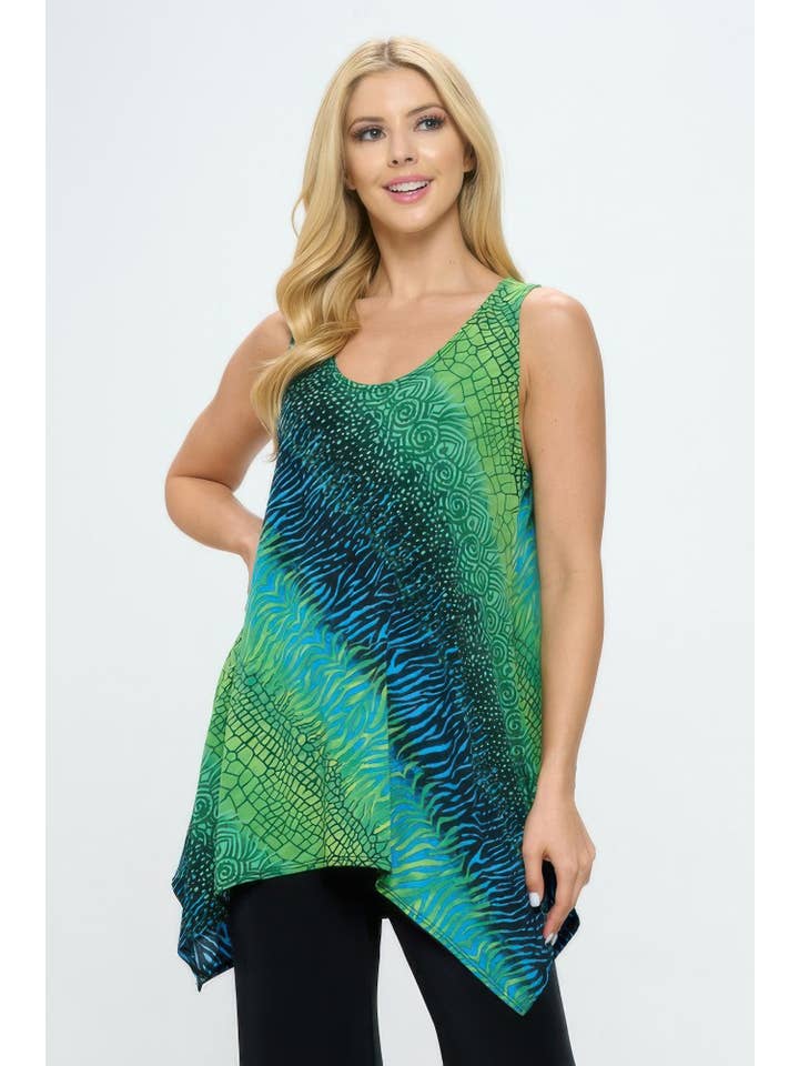 CC Wholesale Clothing - Wholesale Tunic - Women's - Plus Size Hit Shark Bite Hem Tank4