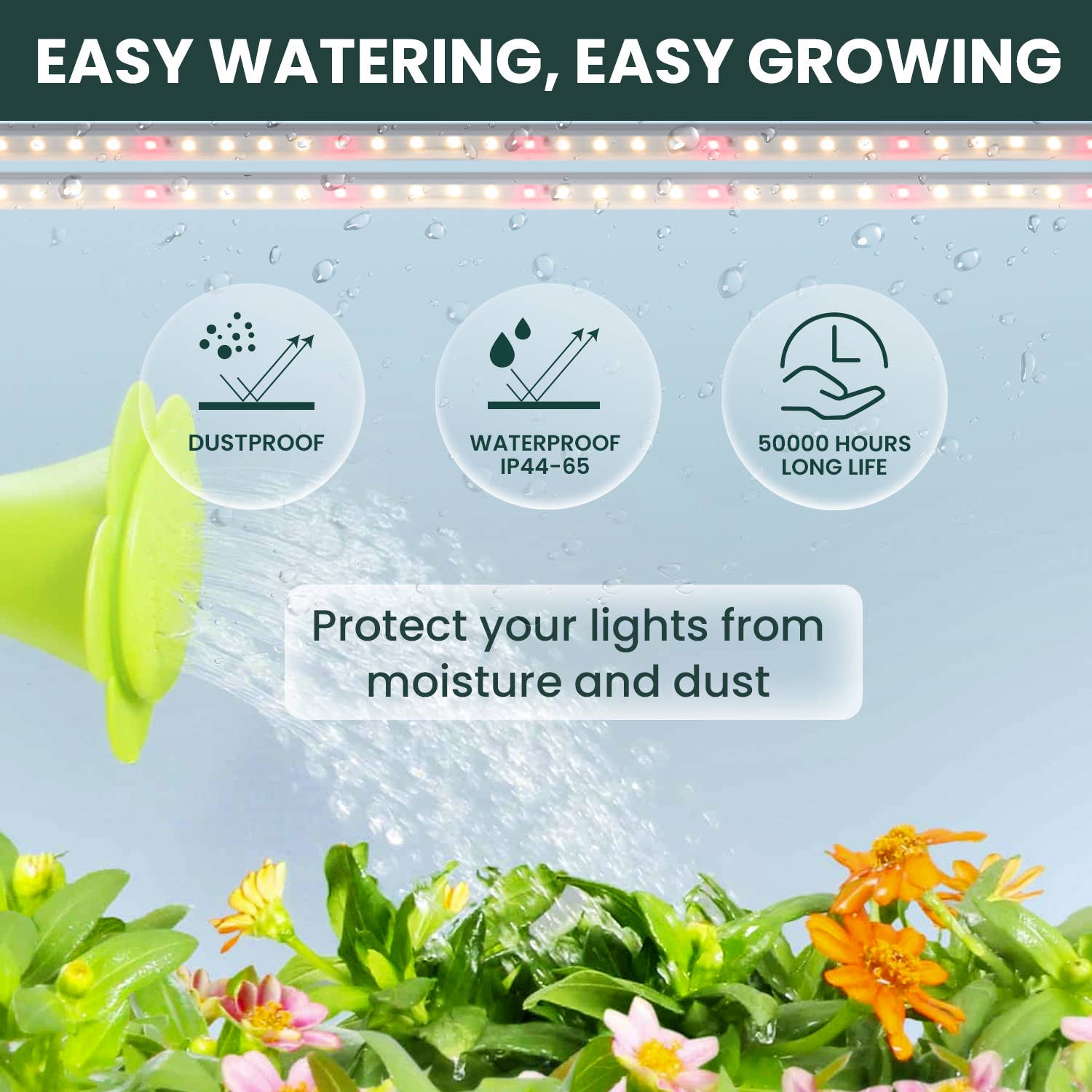 MY CITY GARDEN – Engroshandel Haveværktøj – FLEX GROW - Silikone Tube LED Grow Light, 4000K, 2stk - pro6