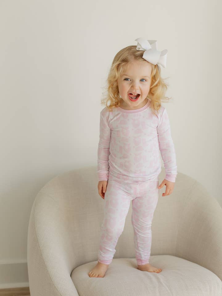 Pink Watercolor Cowboy Jam Set for wholesale by Toast + Jams