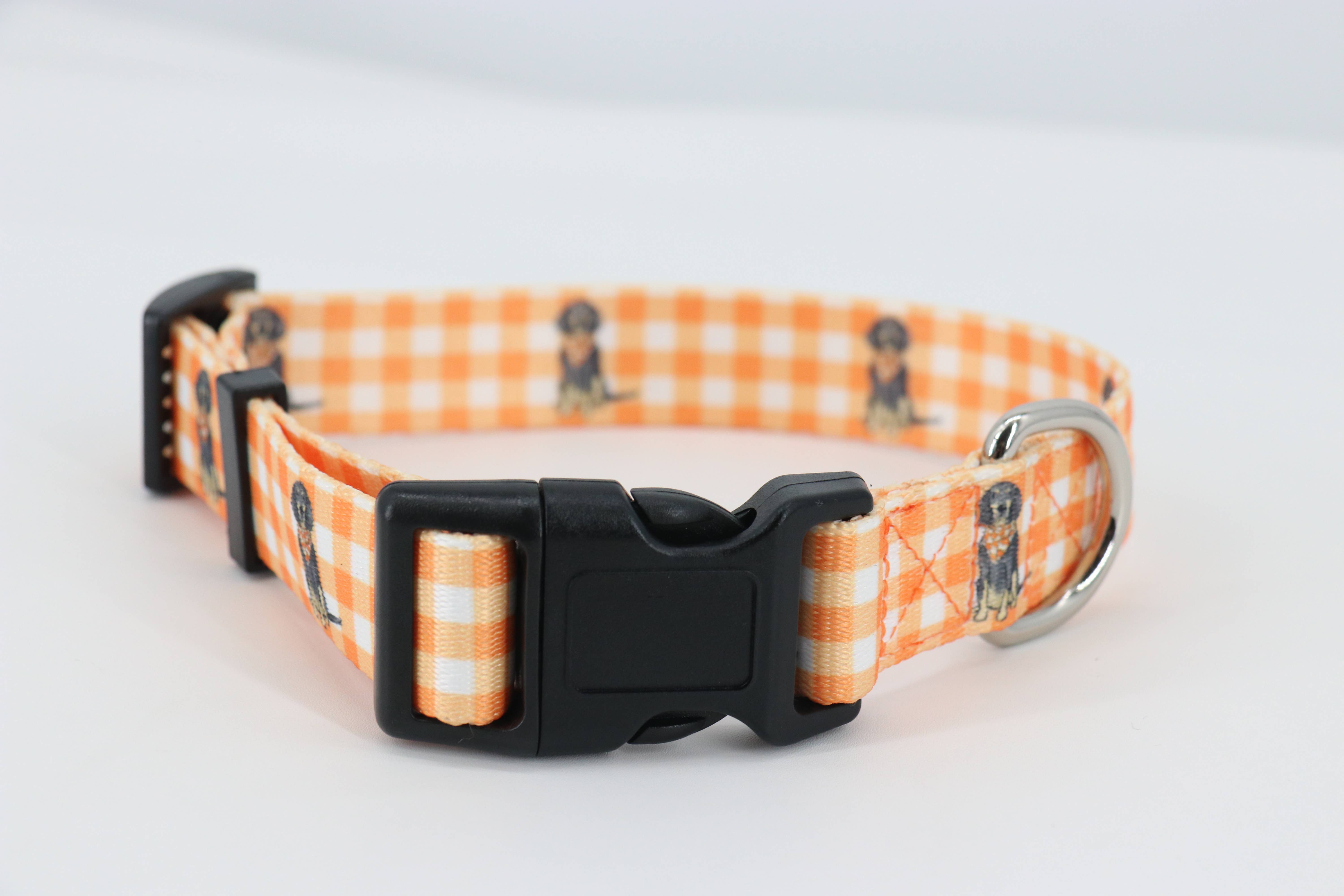 【babytoly 】NEW Camille Collars Camille Dog Collar - Geometric Doodle Pet Collar, Peach, Tan, Clay