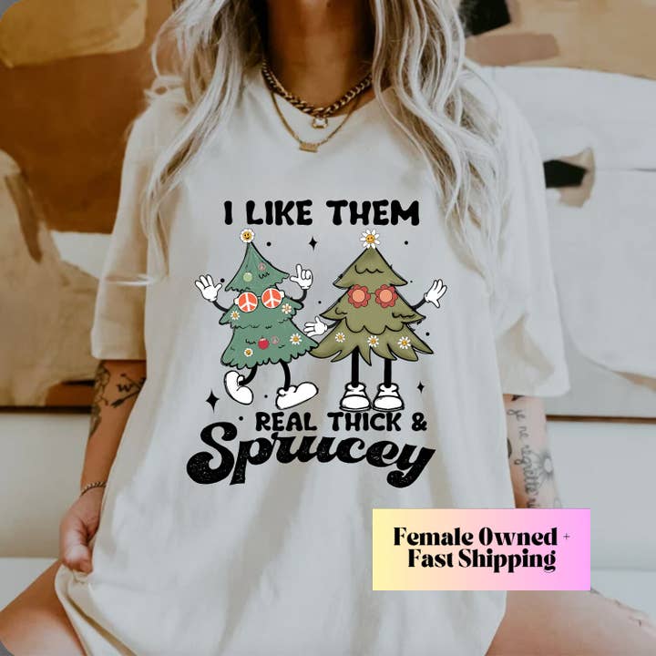 Chemise de Noël, t-shirt épais et épicé, t-shirt de vacances pour la vente par Woven Wonder Apparel