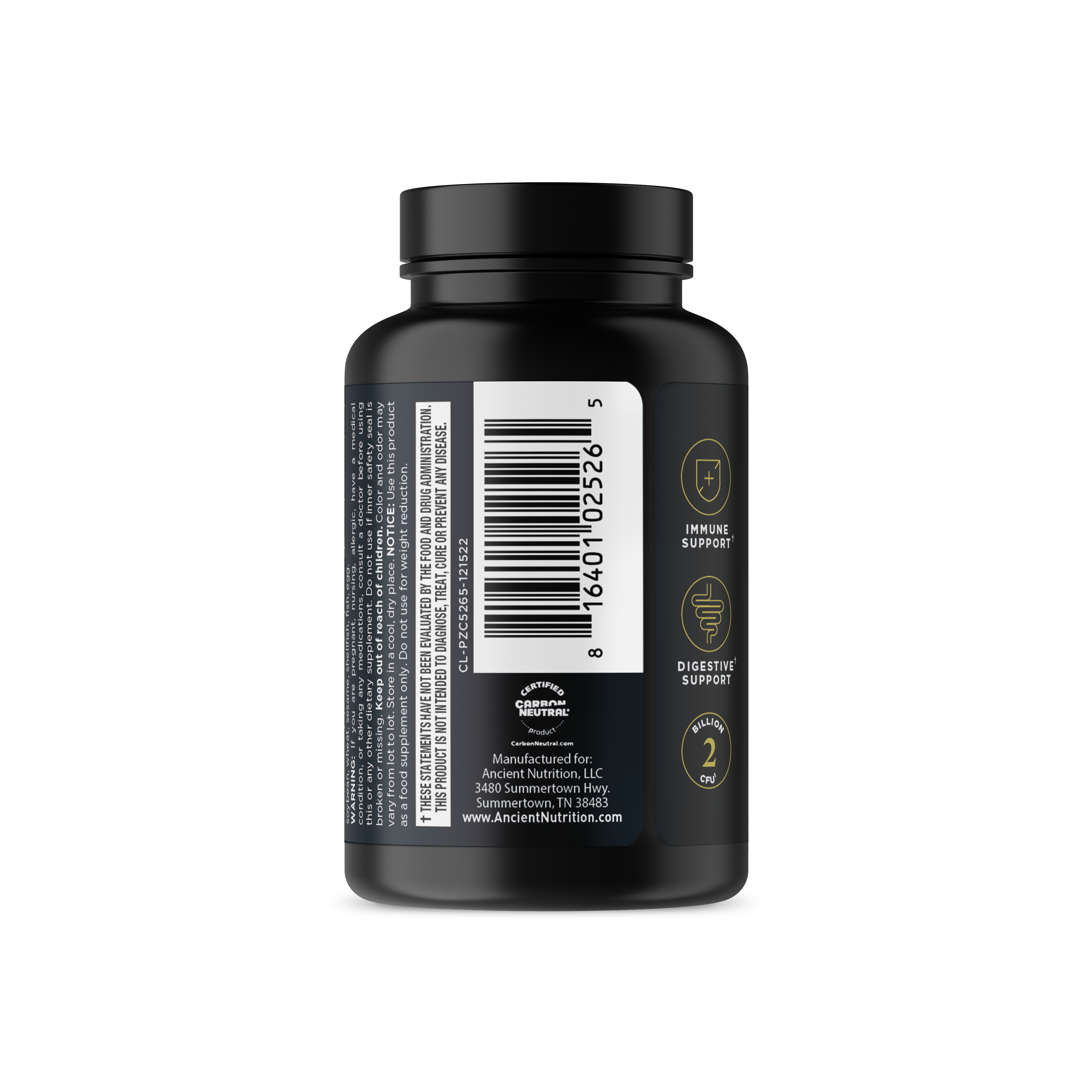 Black Ancient Nutrients Zinc + Probiotics | Capsules (30 Capsules) for wholesale on Faire5