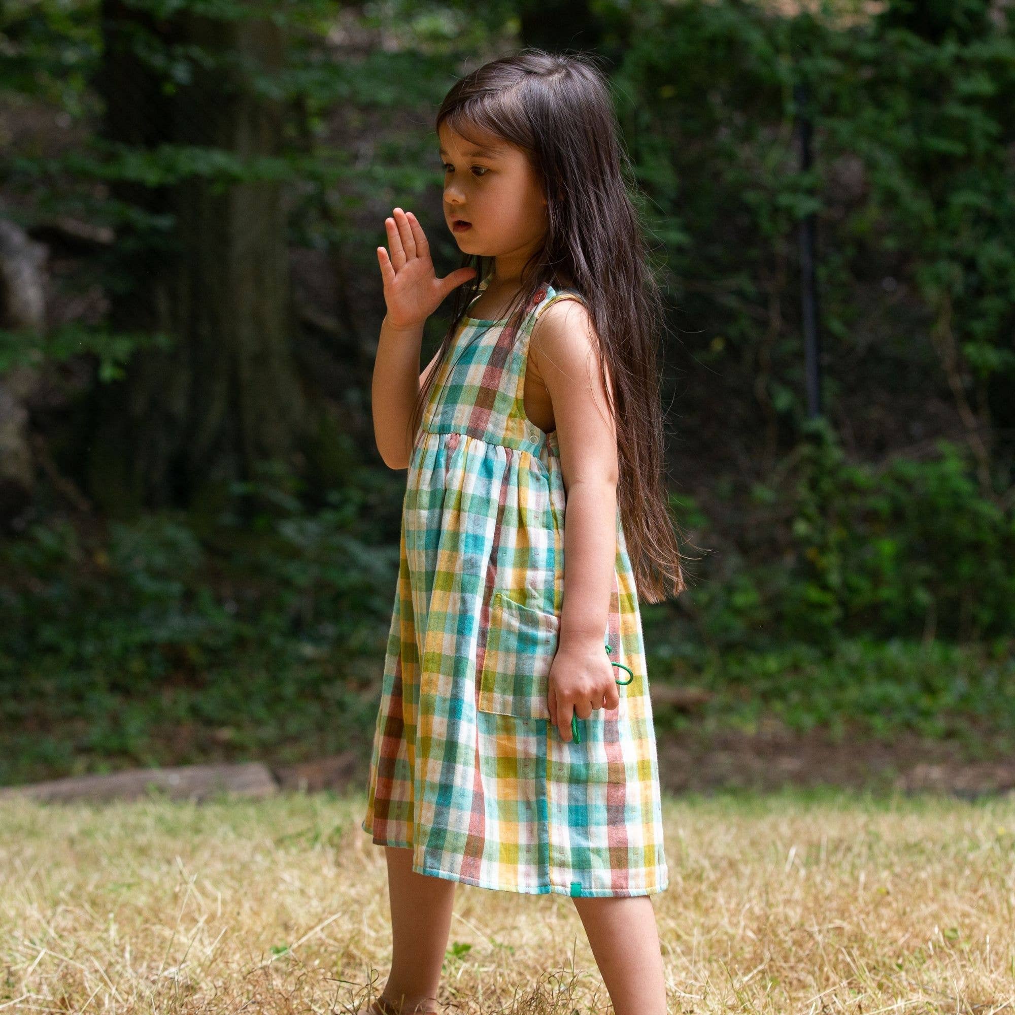 Rainbow Reversible Pinny Dress for wholesale on Faire15