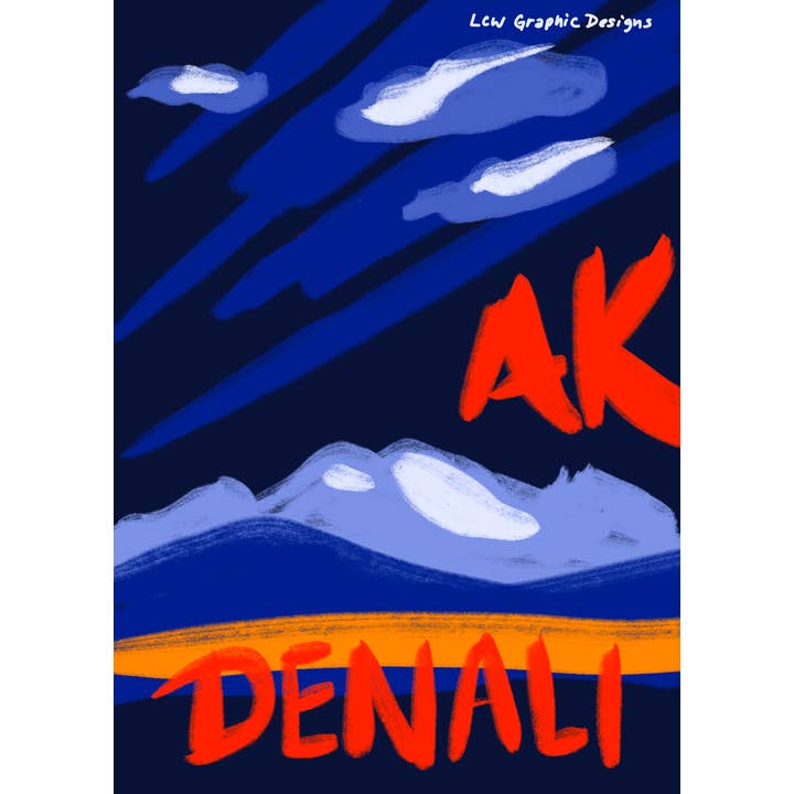 Adhesivo Denali Drama Alaska para venta al por mayor de LCW Graphic Designs