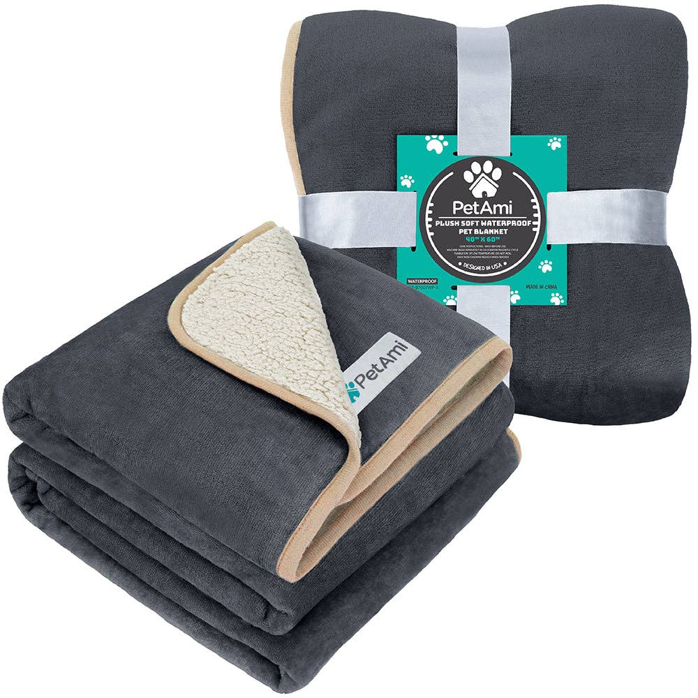 PetAmi - Venta al por mayor Manta - Gatos y perros - Manta impermeable para mascotas Sherpa47