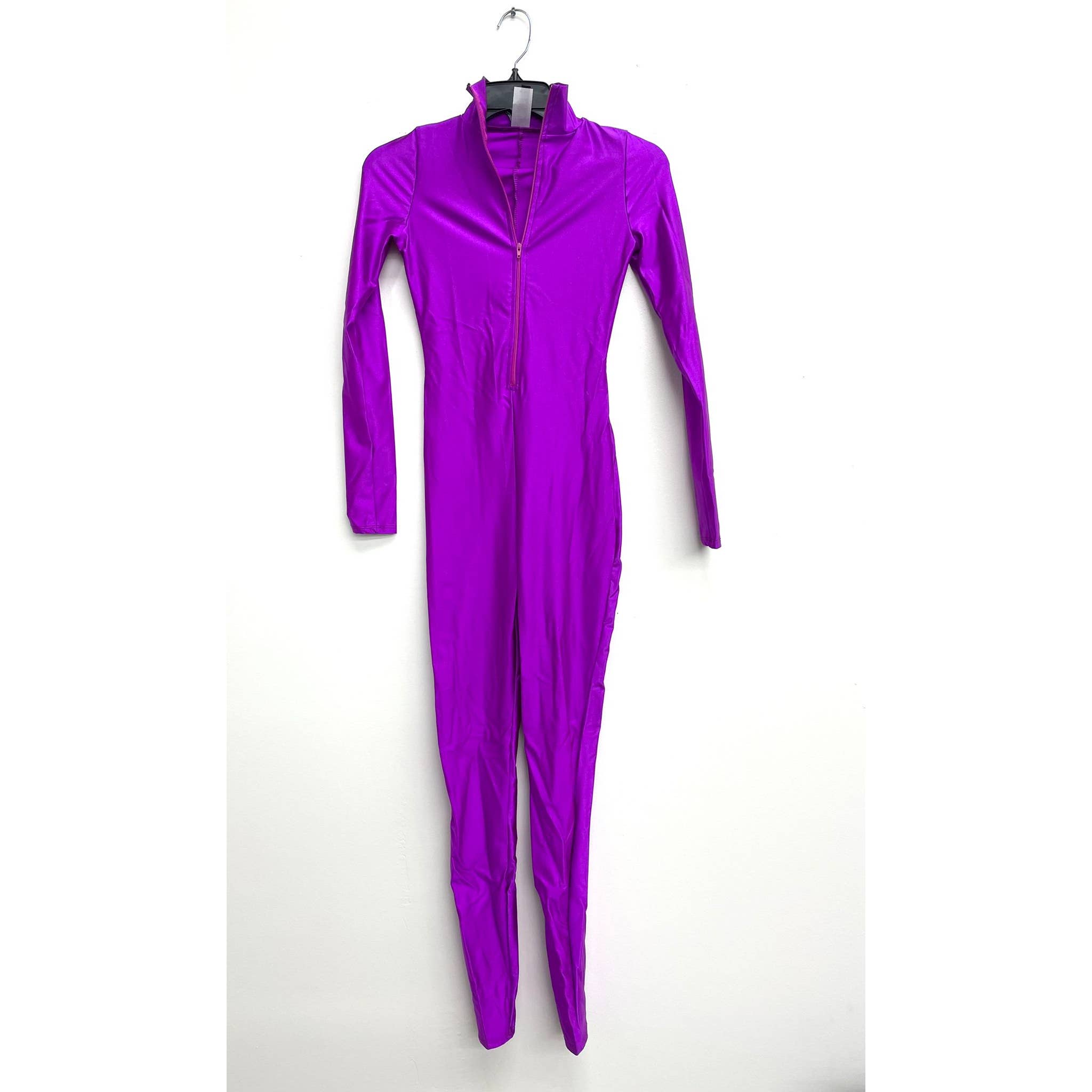 Uptown Apparel - Wholesale Jumpsuit - Women's - J5207 Shiny Front Zipper Stretch Catsuit15