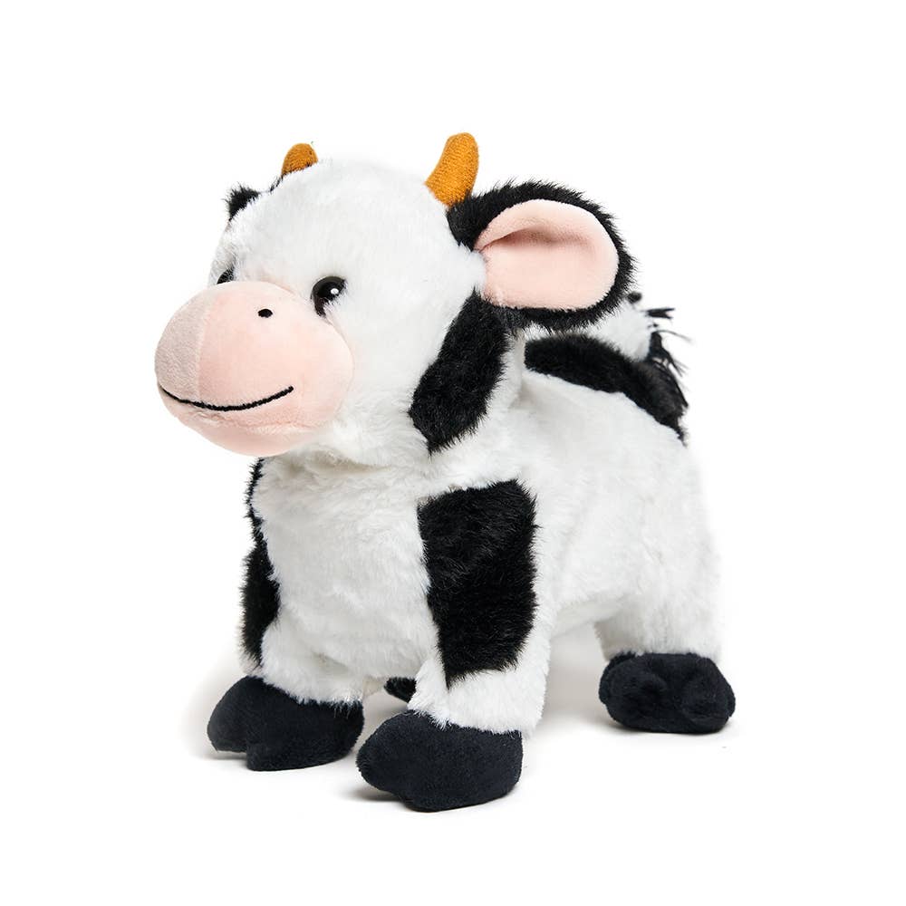 Cuddle Barn, Inc. - Wholesale Stuffed/Plush Toy - Kids & Baby - Barnyard Buddies - Cow (Soft Singing Walking Kid Plush Toy)