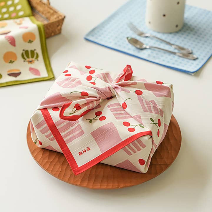 MinoCraft - Wholesale Dinner & Cloth Napkin - Japanese cotton furoshiki with traditional Hamamonyo patterns7