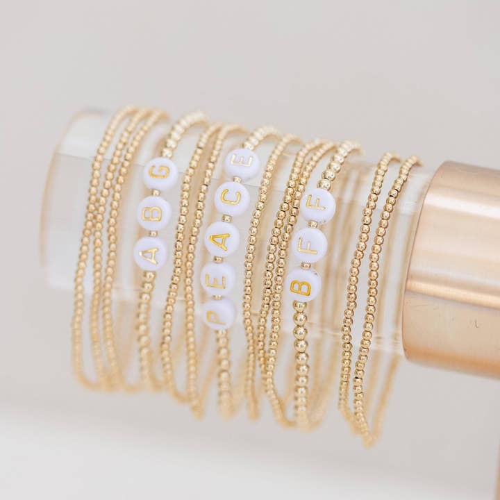 Coast and Cove - Wholesale Beaded Bracelet - Gold Custom Bracelet1