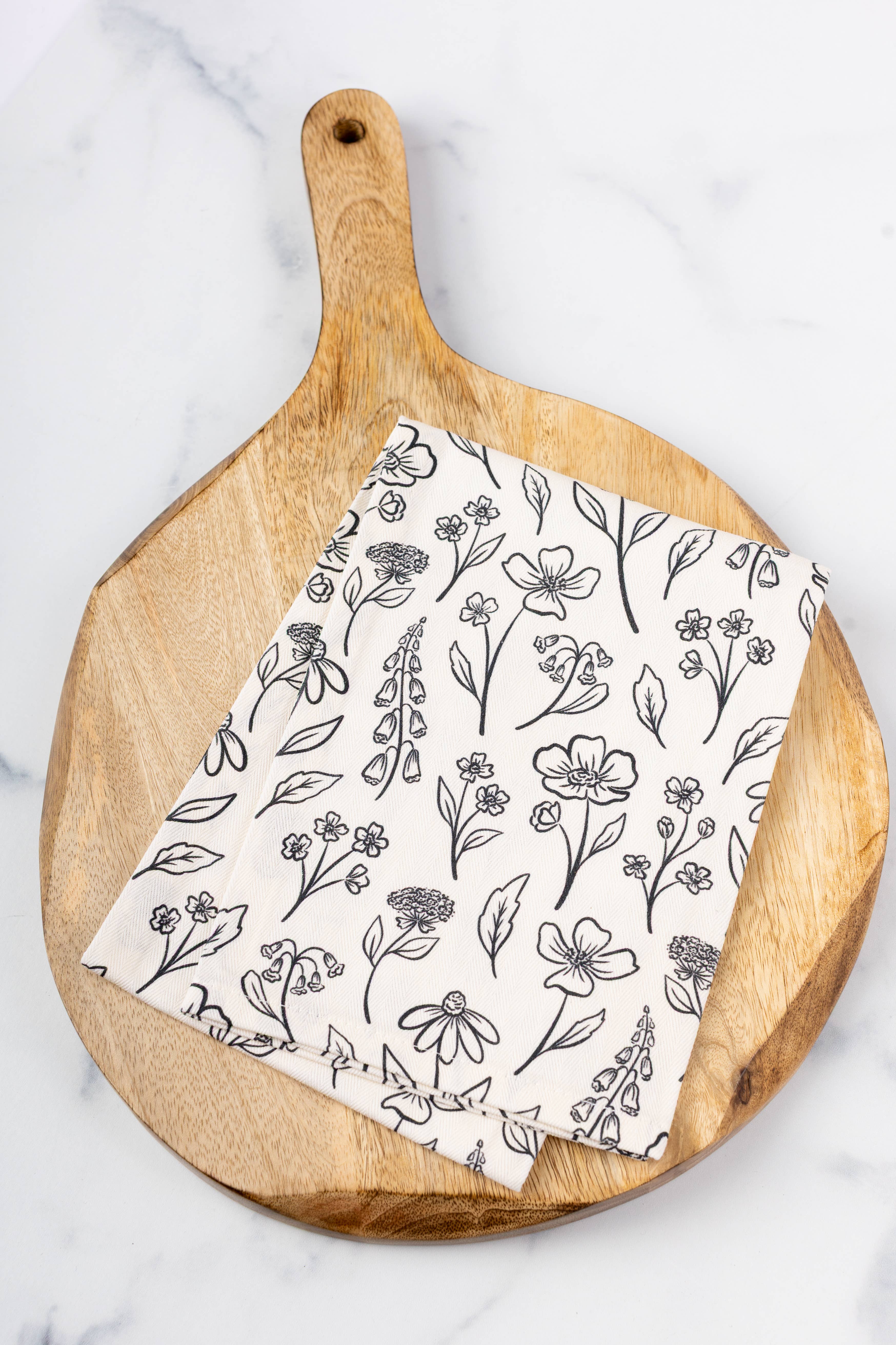 Elyse Breanne Design - Vendita all'ingrosso Strofinacci - Confezione da 2 strofinacci da cucina con fiori pressati1