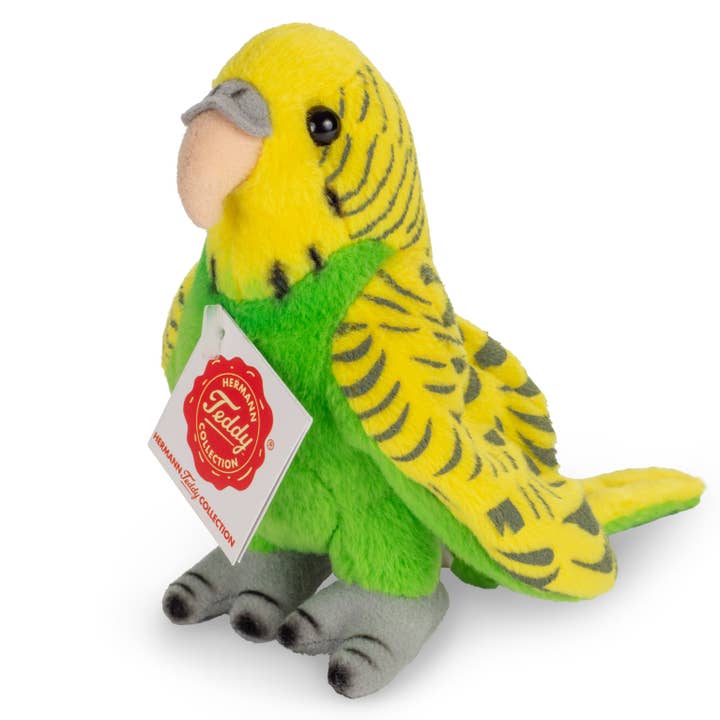 Teddy Hermann - Wholesale Stuffed/Plush Toy - Kids & Baby - Green budgie 13 cm - plush toy - soft toy