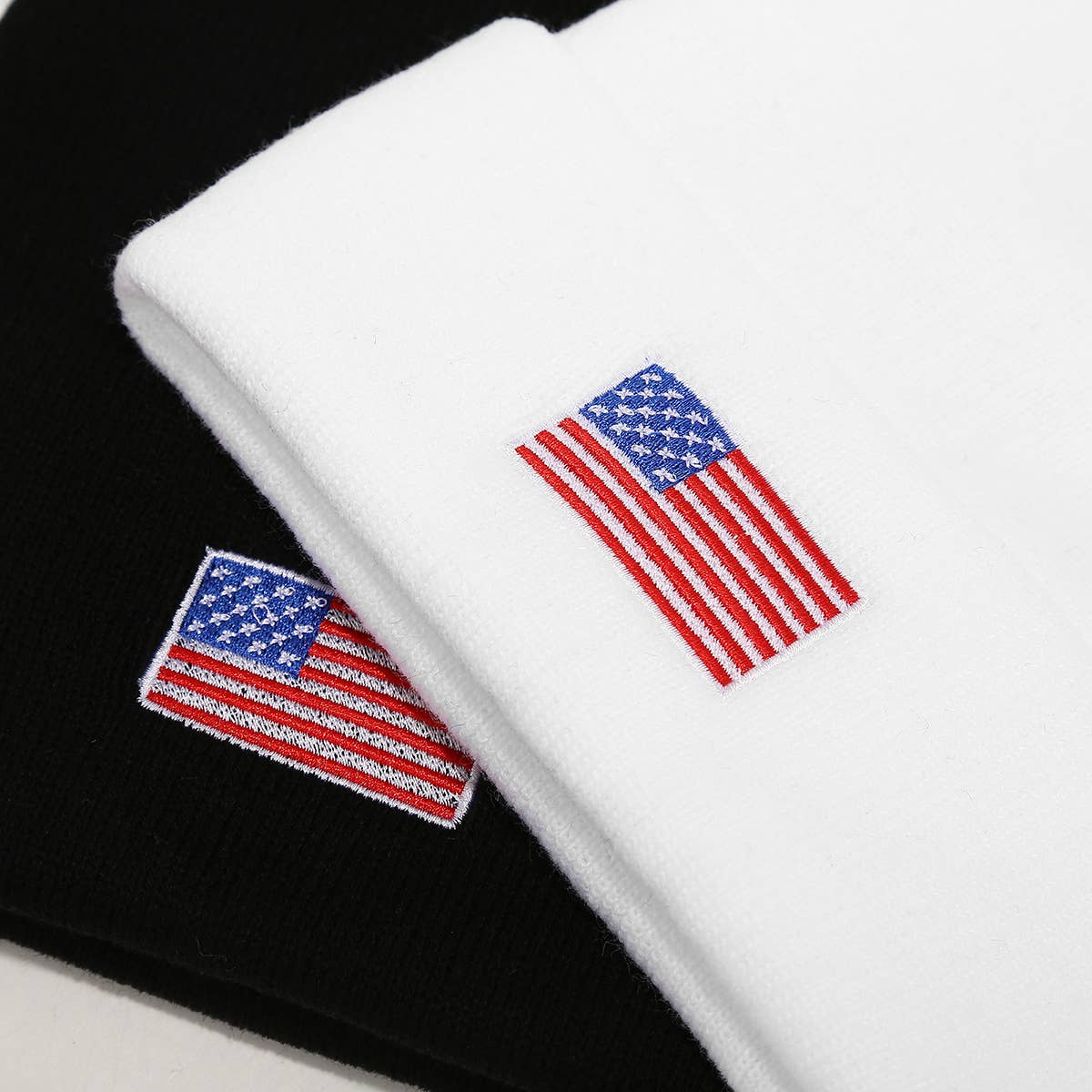 MKS America - Wholesale Beanie - Women's - Fashion American Flag Knit Beanie Hat3