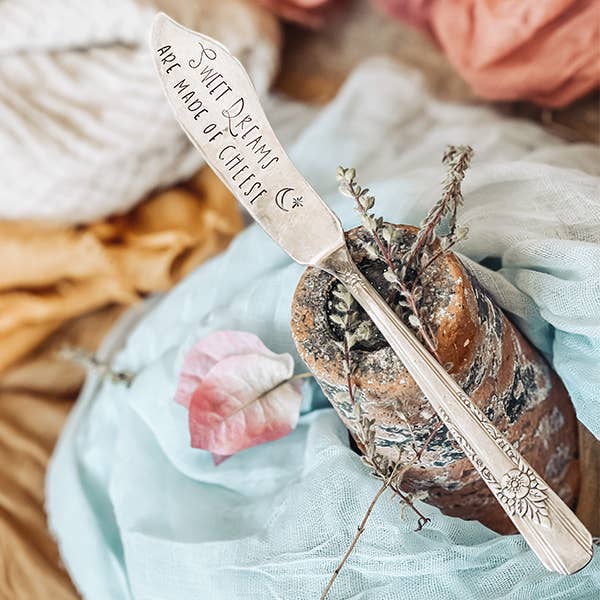 Sweet Thyme Design - Vendita all'ingrosso Coltello da formaggio - I sogni d'oro sono fatti di formaggio1