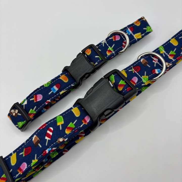 Collier pour chien Popsicle, colliers pour chien faits main pour la vente par Baylor's Bow Ties