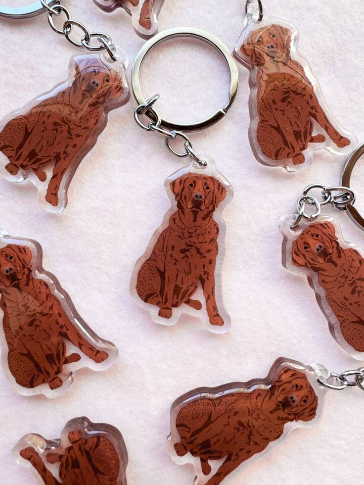 Chesapeake Bay Retriever Keychain for wholesale by Our Cheery Corner